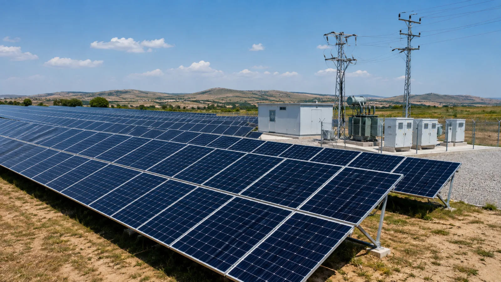 1.2 MW Arazi GES Kurulumu ve Şebeke Bağlantısı